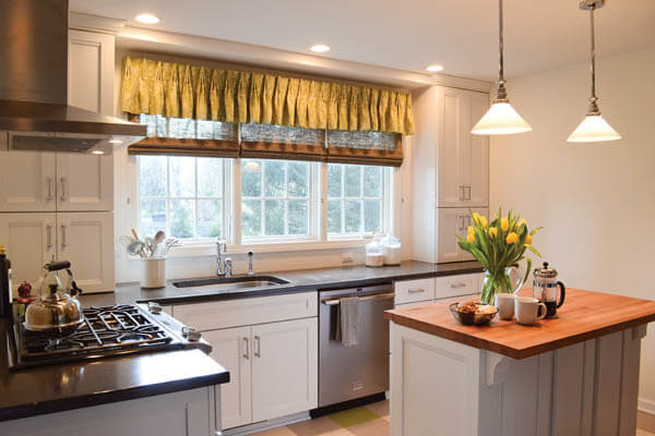 cortina de cocina moderna  Kitchen window coverings, Kitchen window  treatments, Kitchen window blinds