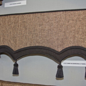 Janie (C122) Cornice with Banding and Tassels