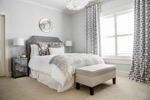 light-gray-window-treatment-bedroom-transitional-with-mirrored-nightstands-gray-headboard