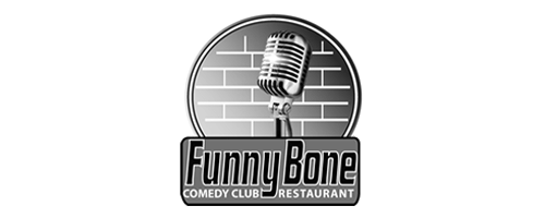 Venues Attractions Rec Commercial Client Logos BW 0000s 0001 The Funny Bone Logo