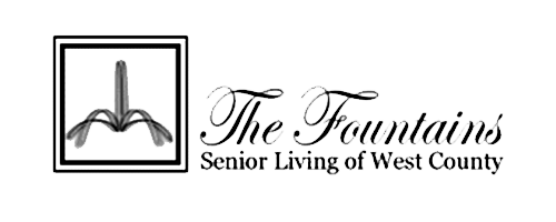 Assisted Living Commercial Client Logos BW 0000s 0000 The Fountains Senior Living St Louis Logo