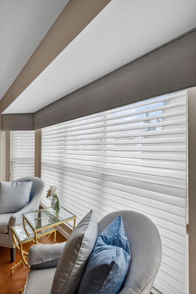 White blinds showcasing blinds vs curtains energy efficiency.